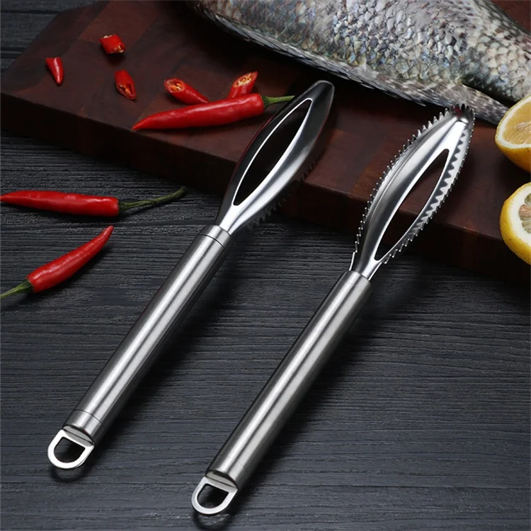 Factory Direct New Design Stainless Steel Fish Scraper Fish Skin Cleaning Peeler Fish Scraping