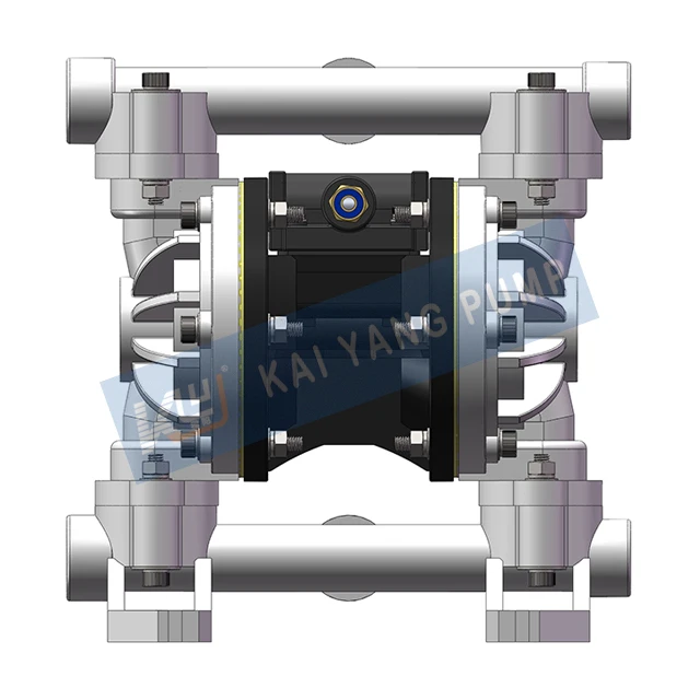 Polypropylene Small Dosing Pump Pneumatic Double Diaphragm Strong Conveying Capacity Good Self-Priming Ability