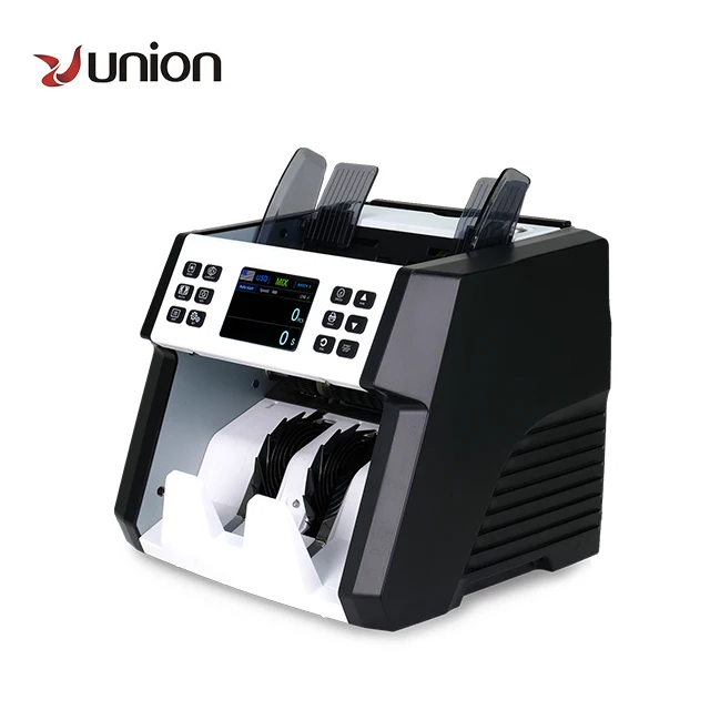 UNION 60A 2024 ECB Approved Top loading money currency detector bill counter machine cash counting machine