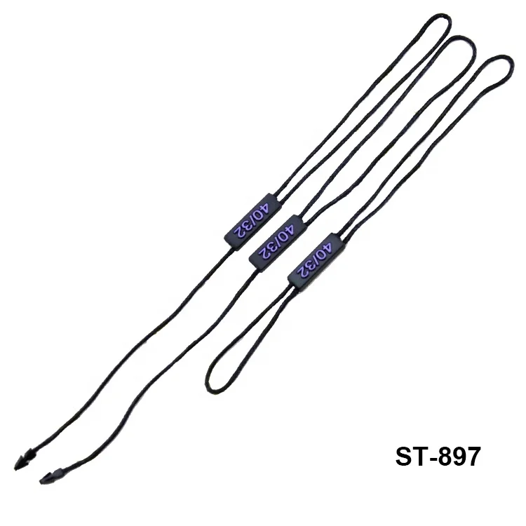 Custom eco-friendly seal tag low price good quality plastic tag with nylon rope