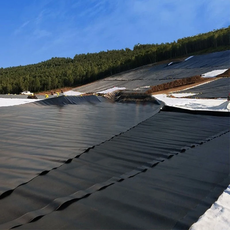 ASTM High Quality 0.2mm~2.5mm HDPE LDPE Waterproof Geomembrane for Agriculture Pond Liner  for Landfill Anti-Seepage Geomembrane