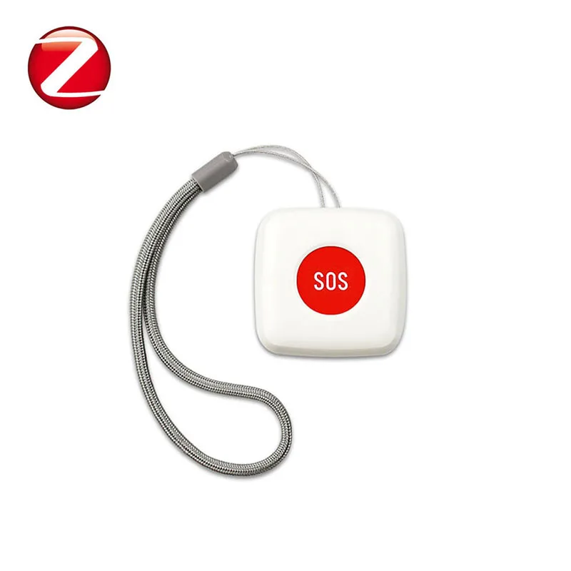 tuya zigbee wireless iot smart SOS emergency push button with neck rope for smart home for old man chidren pregnant woman