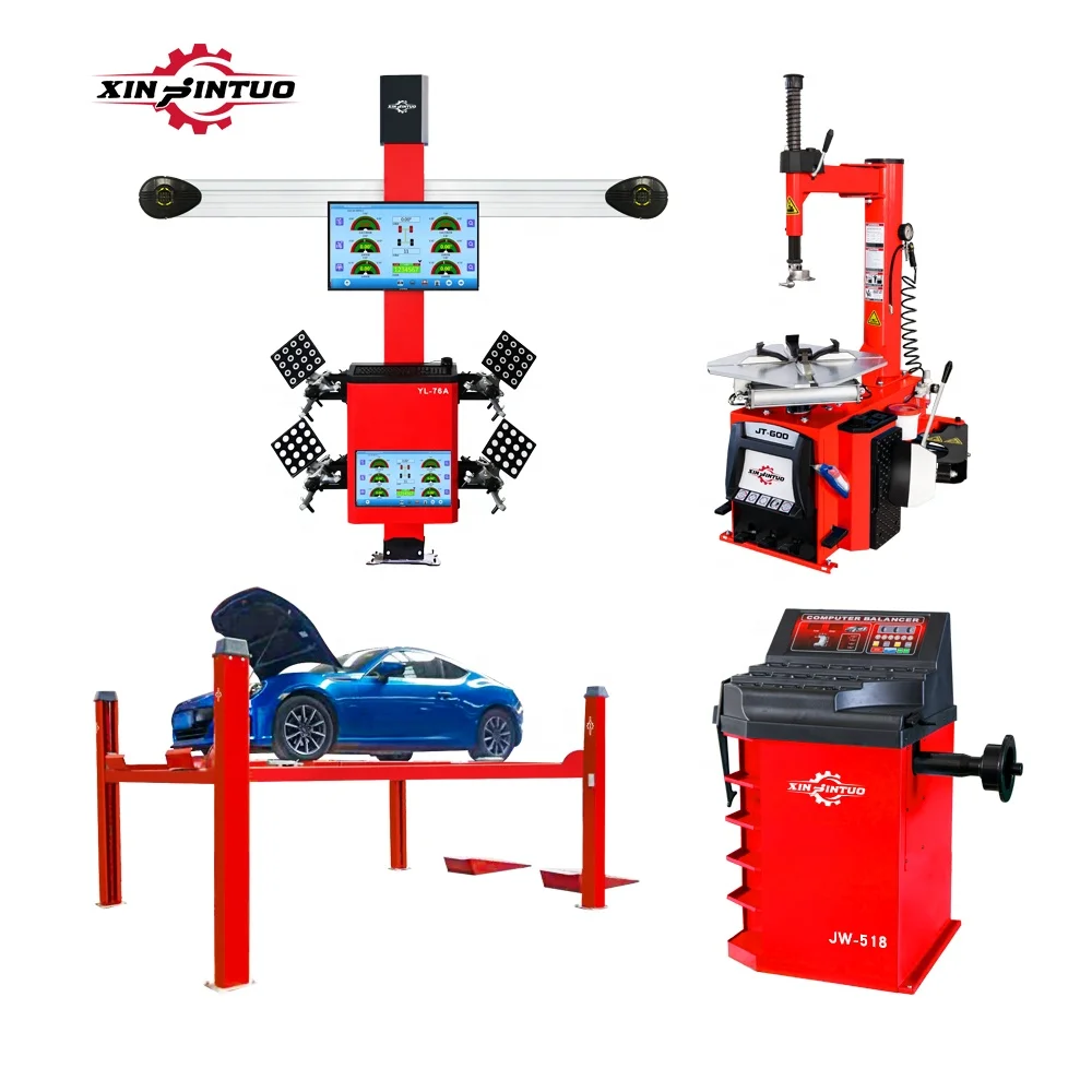 Xinjintuo Front Computer Shaft Cars China  Factory Auto Garage Service Price For Car Steering 3d Four Wheel Alignment Machine