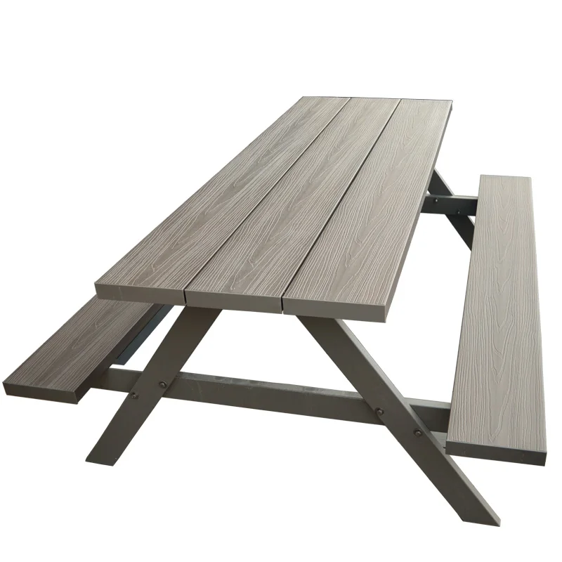 150-180 CM length   outdoor furniture wood plastic composite  outdoor dining table  outdoor garden bench outdoor tables