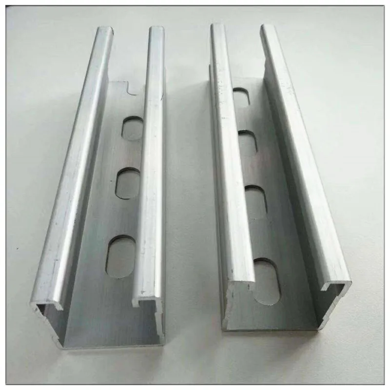 Solar Panel PV Mounting C Channel Carbon Steel Rails U Mounting Rails Solar Steel Mounting Bracket