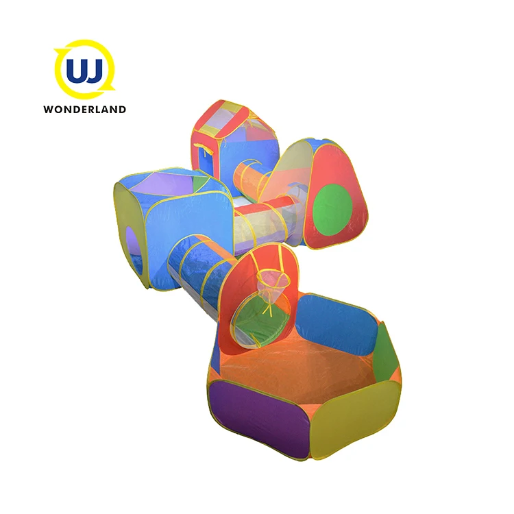 7 в 1 Pop Up Дети Ясельного возраста детская игровая палатка с шариками туннель Комплект Comba