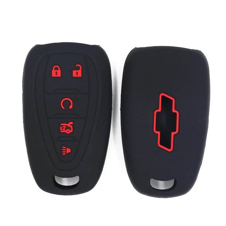 Keyless Protector Replacement 3 Buttons Silicone Car Key Cases Cover For Chevrolet