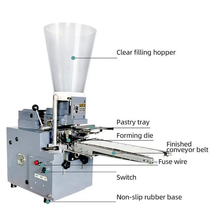 Chinese Xiao Long Bao Machine / Momo Maker Steamed Stuffed Mant Bun Forming Machine Swept the world