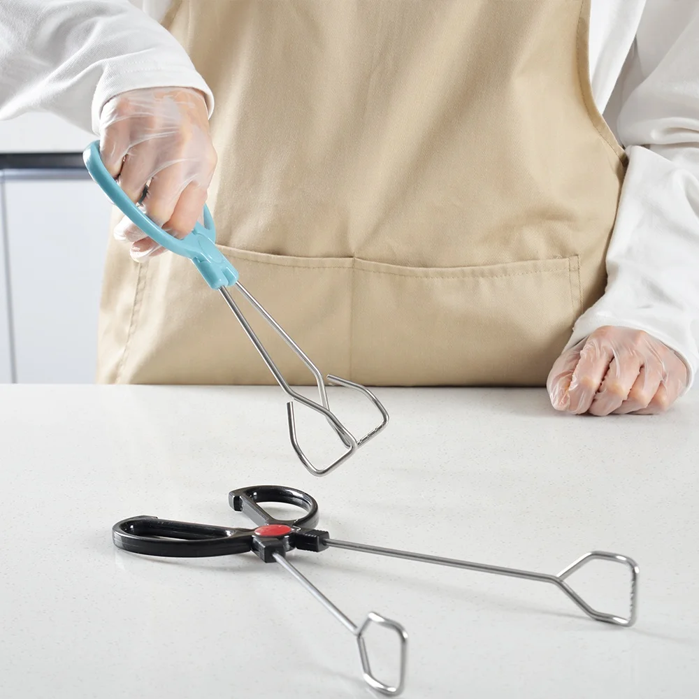 12 Inches Kitchen Scissor Tongs Serving Food Tongs Barbecue Grilling Baking Tongs