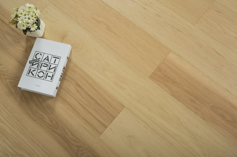 
Hickory 3-layer engineered wood flooring rubber engineering parquet 