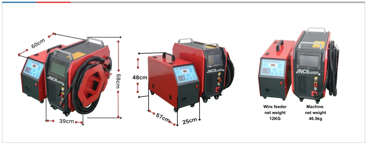 Small Fiber Laser Welding Machine 1500w High Precision Welding For Steel Aluminum