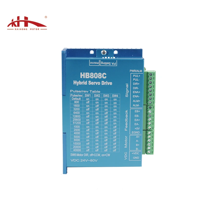 Kaihong HB808C Nema 17 23 24 AC18-80V 2 Phase Closed Loop Stepper Motor Driver for 42 /57/ 60 motor