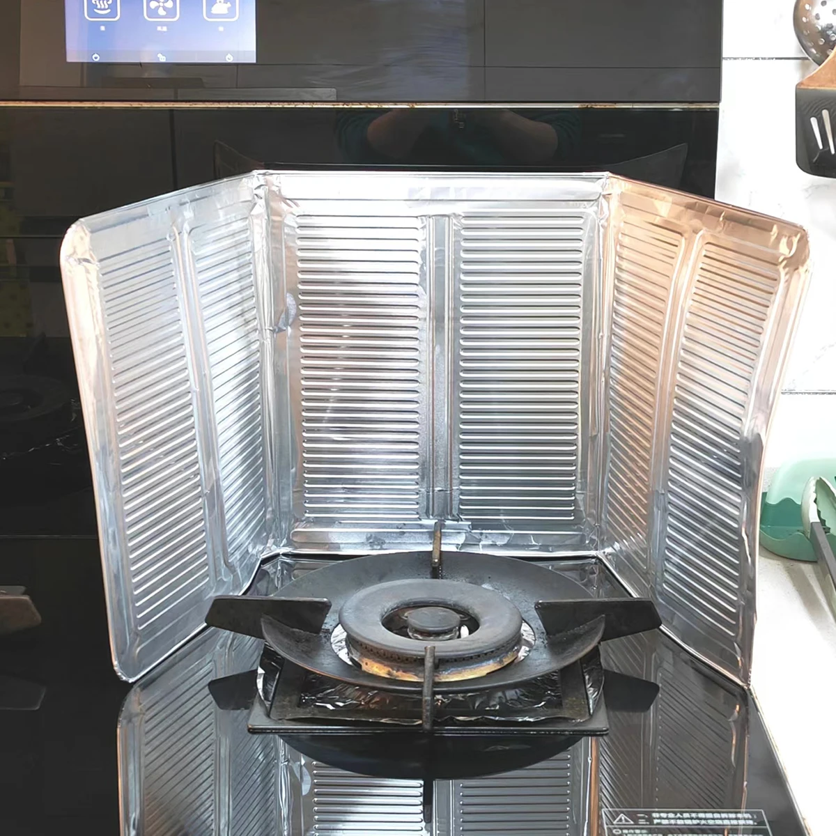 Kitchen Gas Stove Aluminum Foil Oil Baffle Cooking Stove Splash Oil Baffle Aluminum Foil Plate