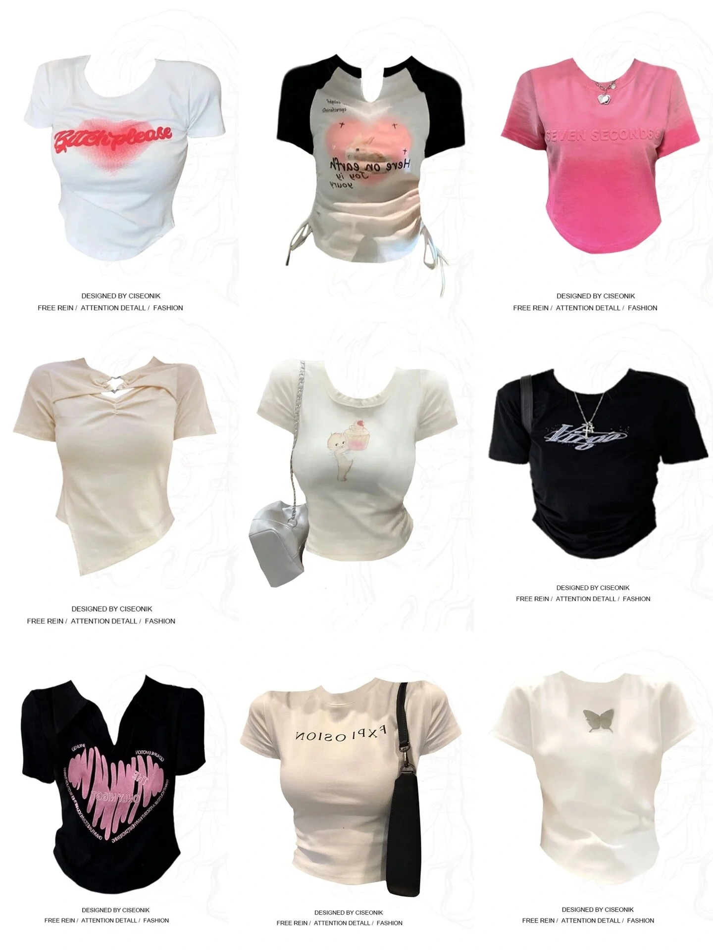 Wholesale versatile slimming short tops summer tight fitting short sleeves factory direct sales