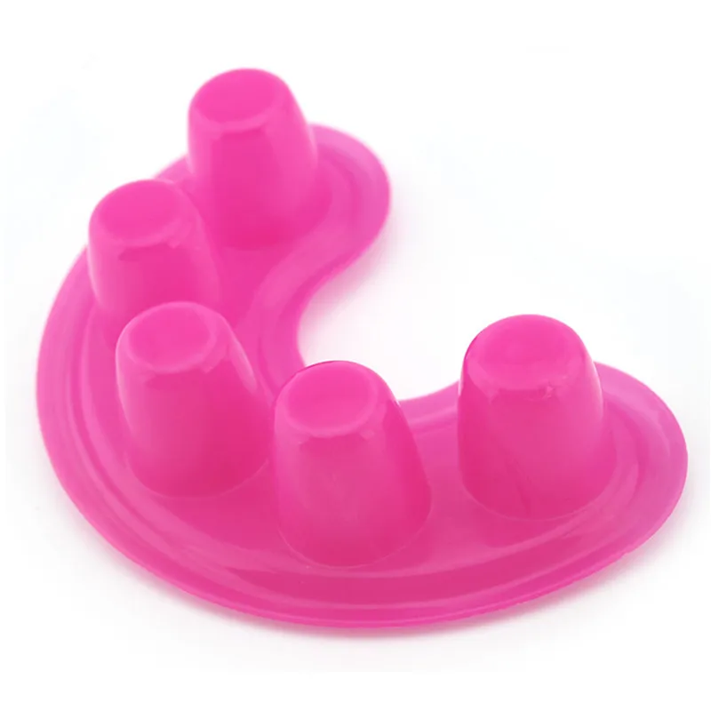 Nail Art Tips Hand Soak Bowl Tray Five Fingers Soften Dead Skin Soaking Remover Tool Nail Soaking Bowl