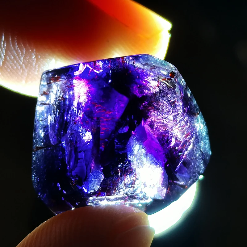 Super seven crystal for Custom jewelry super strong magnetic field amethyst healing crystal polished super 7 gemstones for gift