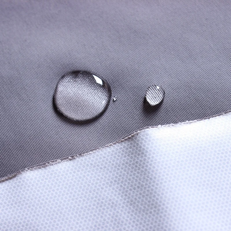 
High quality full dull 228t nylon taslan fabric bonded with tpu transparent membrane for motorcycle jacket 