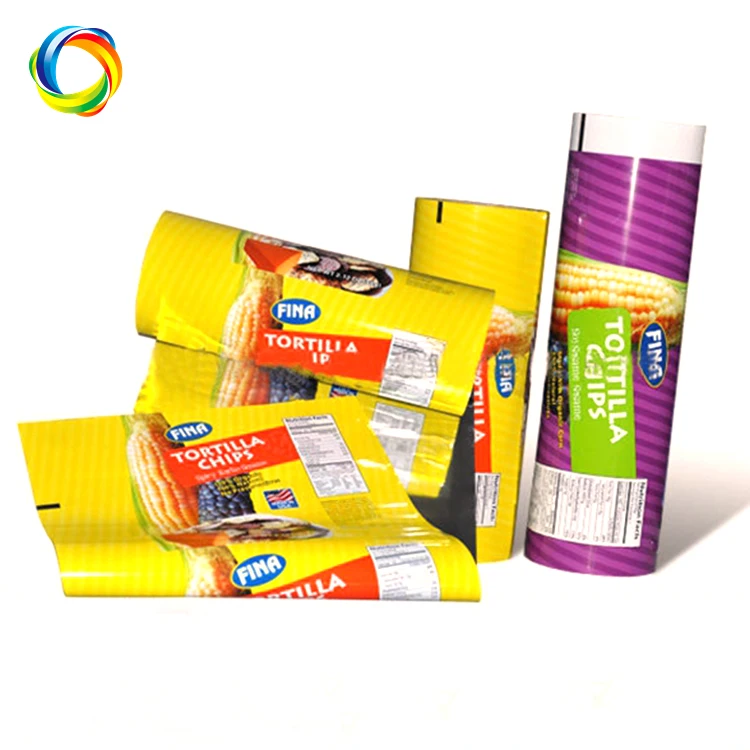 Custom Print Flexible Food Packaging Roll Stock Film Stickpack For Potato Chips Printing Laminated Plastic Snack Packaging Film