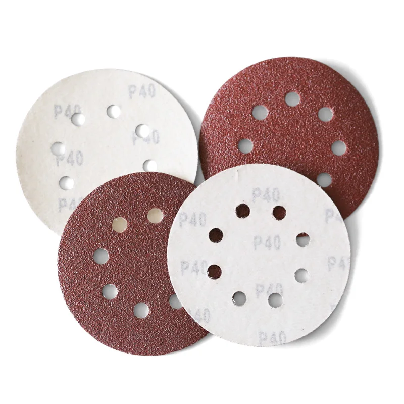 Sanding disc hook and loop Aluminum oxide disc 6inch with or without hole sanding disc with velcro for wood deburring, polishing