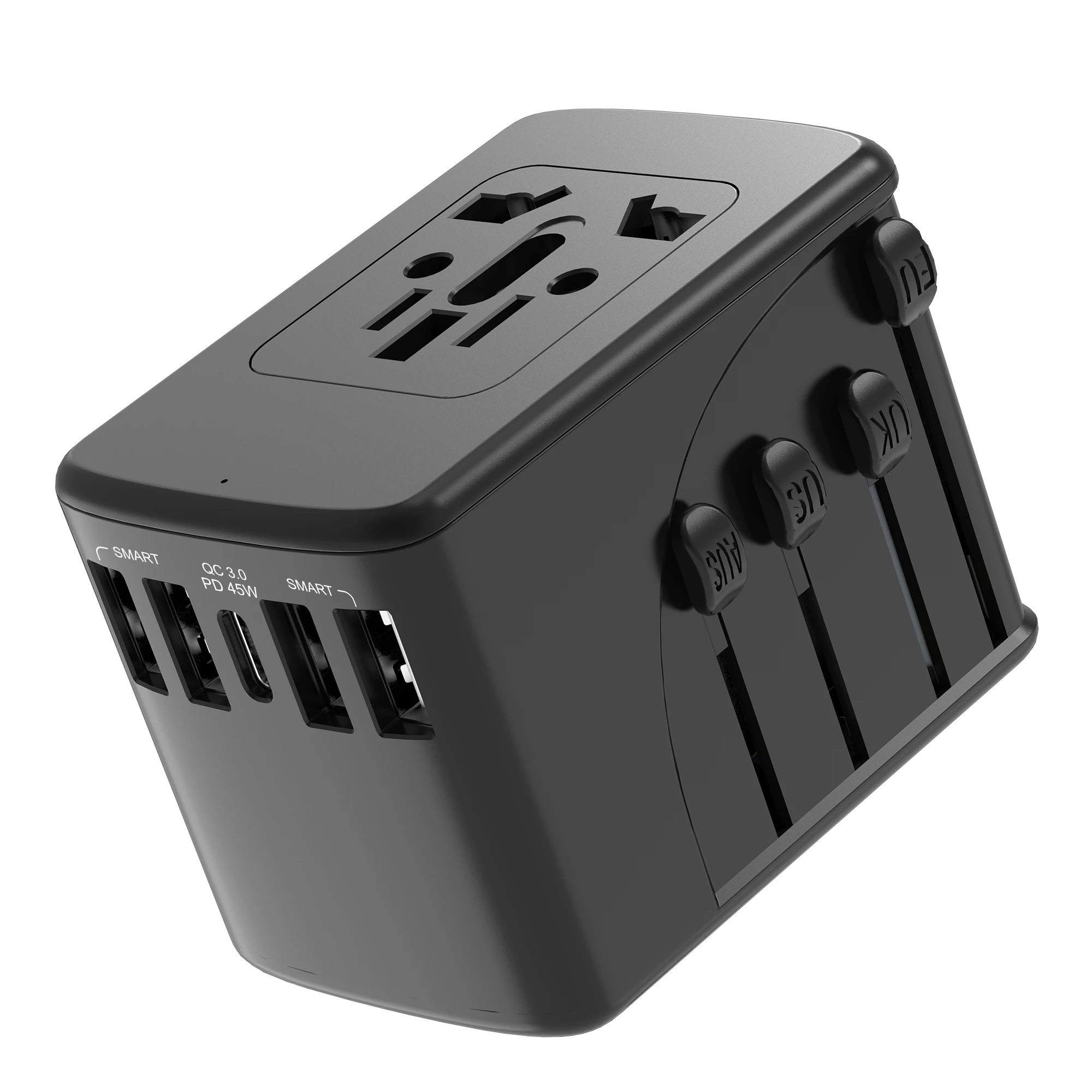Latest 45W PD travel adapter Charger otravel SL-200PD 2000W 6.5A super power worldwide all in one plug & socket