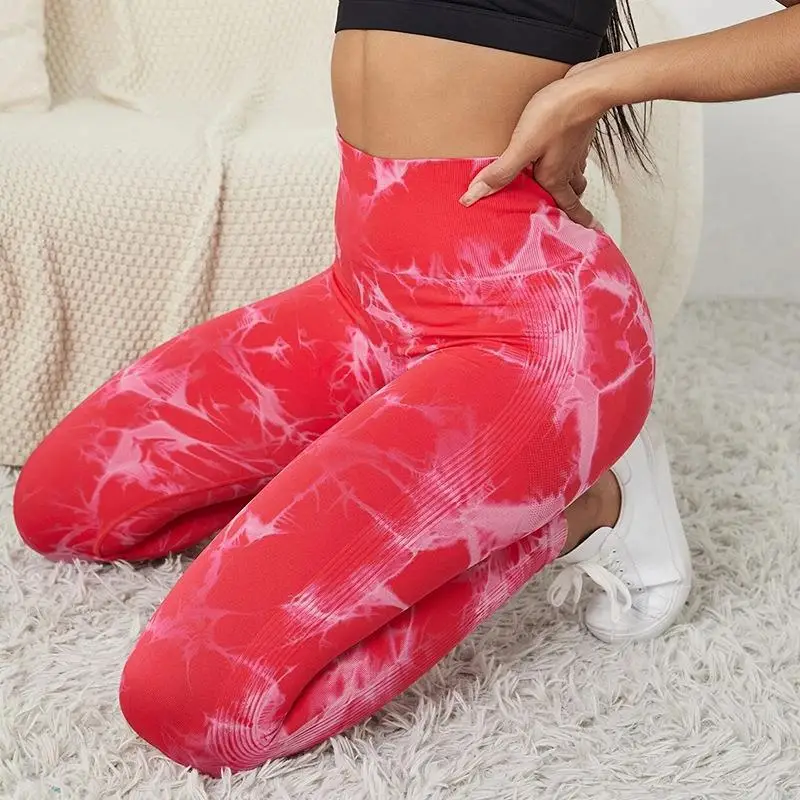 hot sell Tie Dye Leggings Marble Soft Seamless Scrunch butt leggings Tie Dye Soft Workout Tights Scrunch Butt Yoga Pants