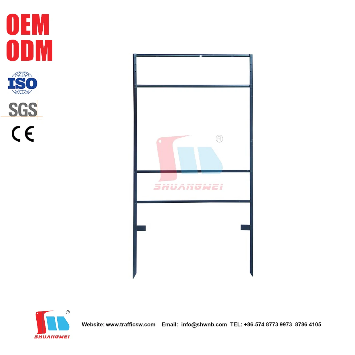 600(W)x1200(H)mm Angle Iron H Frame Real Estate Sign Stake Metal Yard Sign Frame Poster Holder Display Sign Stand Holder Frame
