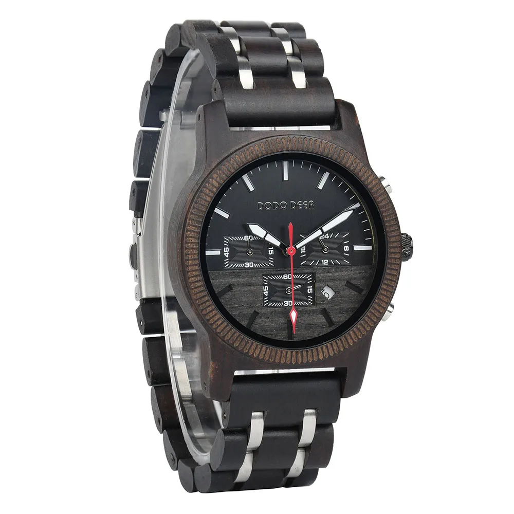 Додо олень высококачественные популярные деревянные часы оптовая цена с завода из натурального дерева
