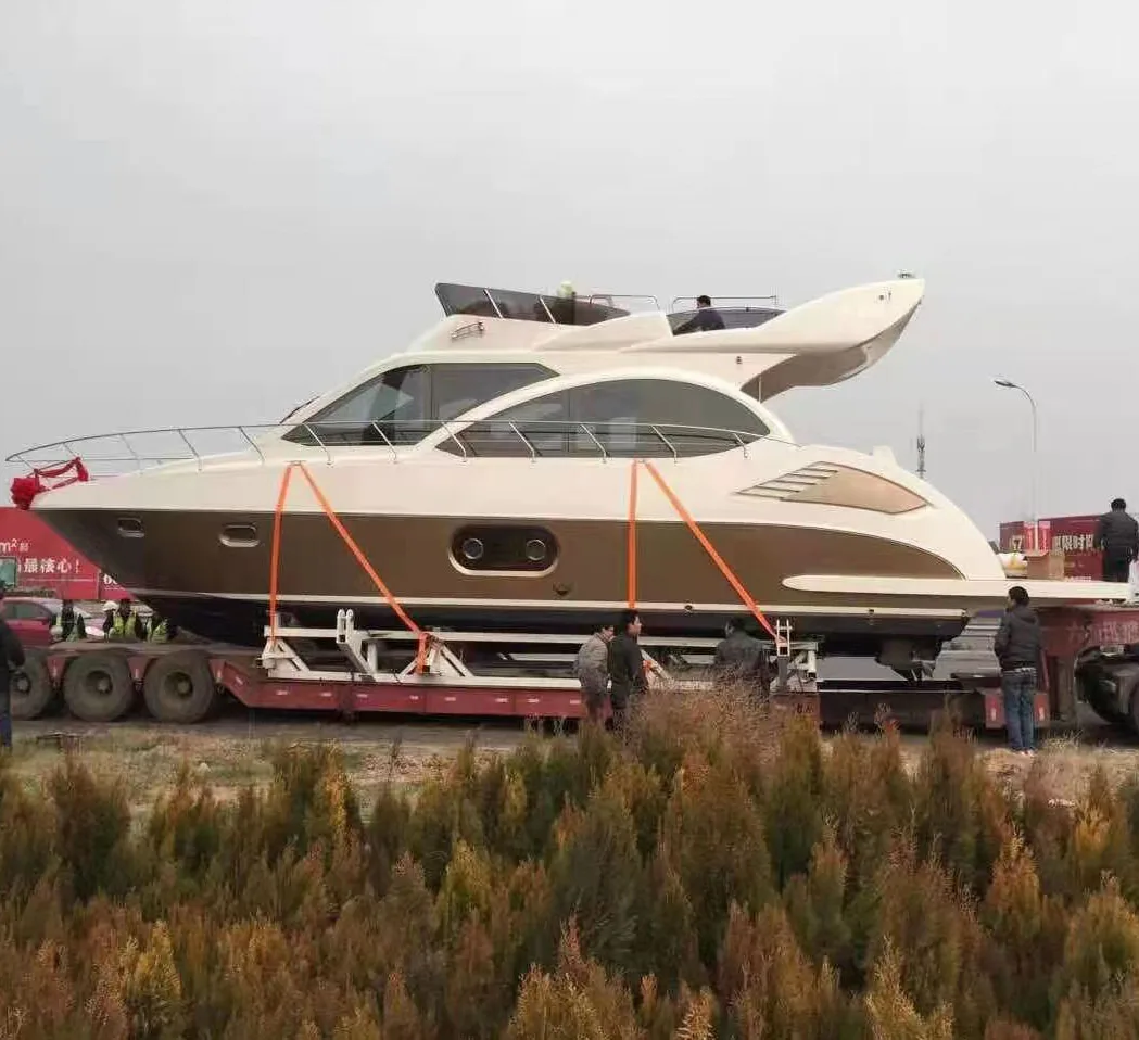 55ft big bass boat cabin cruiser sea sport yacht luxury with engine fiberglass boat sport yacht