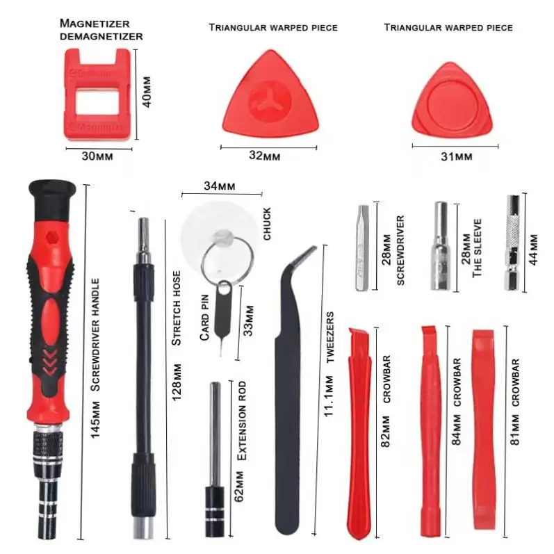 High Quality 115pcs in 1 Multifunction Precision screwdriver Bits Set For Phone Maintenance AID Tools