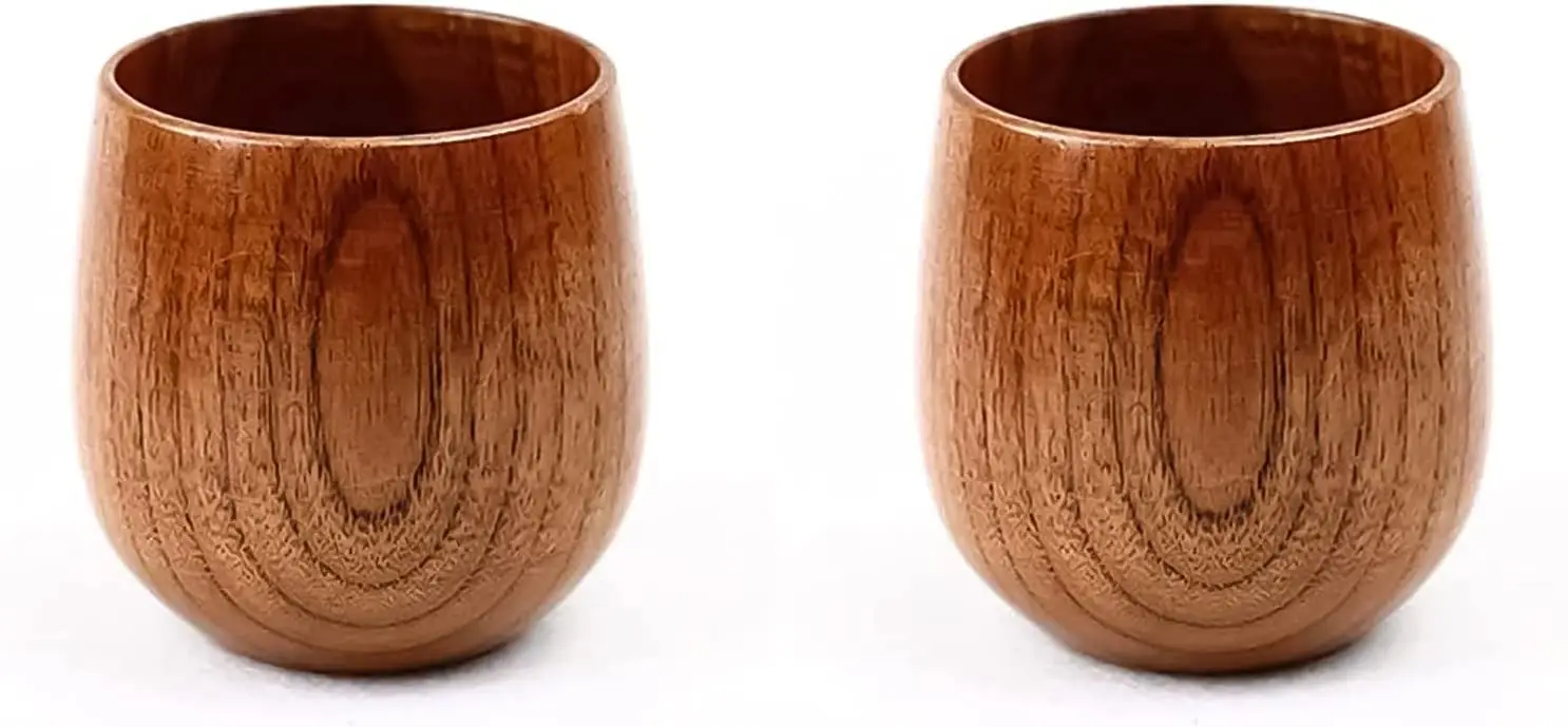 New arrival seller Japanese wooden sake cups primitive handmade wooden drinking mug water tea cup breakfast milk juicefor home