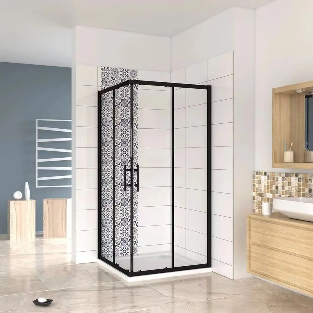 90x90cm Corner Aluminium  Alloy Frame Shower Box