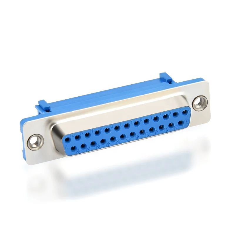 IDC socket d sub 25 pin female connector 25 pin d type connector