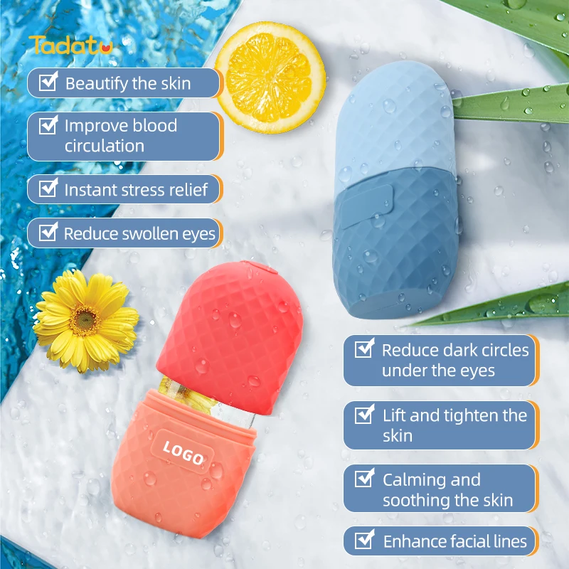 Cold Face Ice Roller Facial Ice Roller Facial Massager Ice Roller for Face and Eye