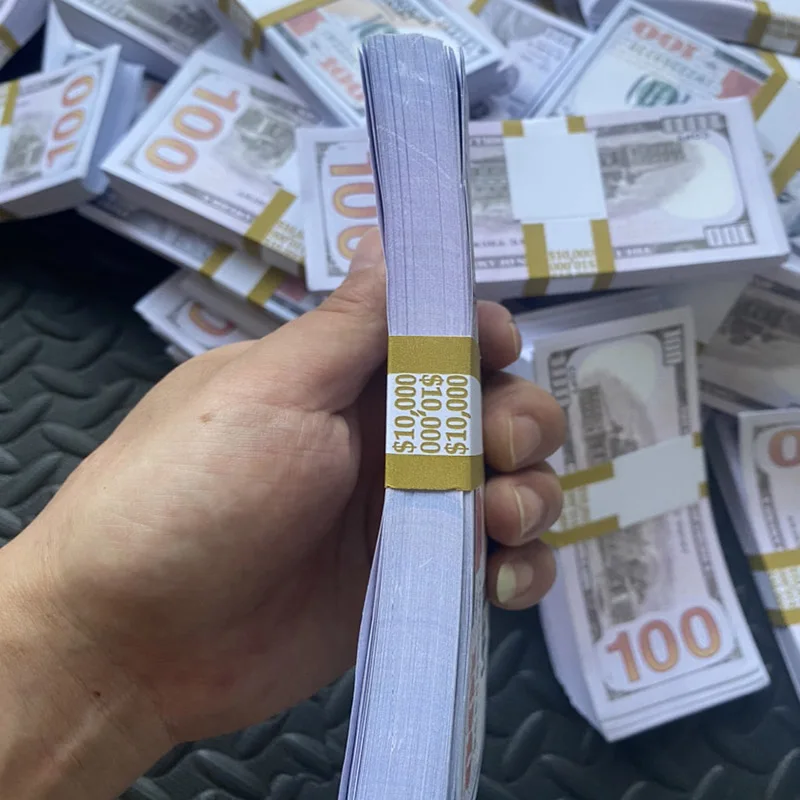 Youlun Accept Custom 100PCS Bundle Pack High Quality Realistic US Dollars Cash USD Folding Paper Party Play Paper Prop Money