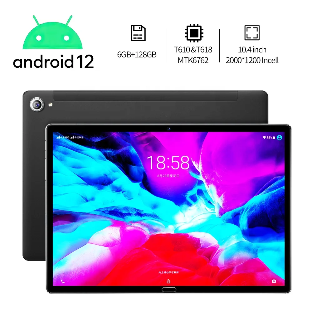 NEW Design 10.4 Inch 2k screen Android 13.0 octa Core 4G WIFI Tablet PC