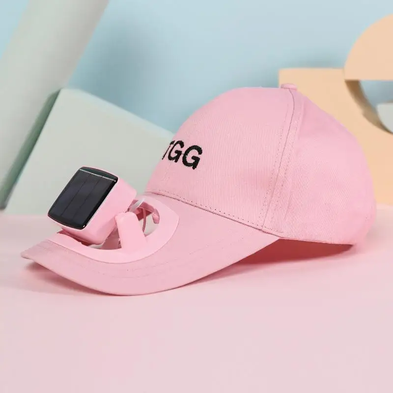 Outdoor Sports Baseball Cap Travel Camping Sunscreen Shade Hat With Cooling Rechargeable Usb Solar Fan