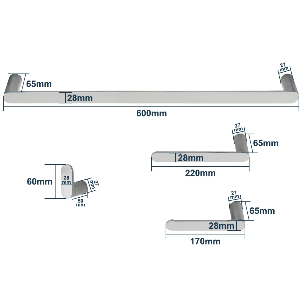 High-end Solid Stainless Steel 304 Toilet Paper Holder Coat Hook Popular Satin Black Gold Towel Holder