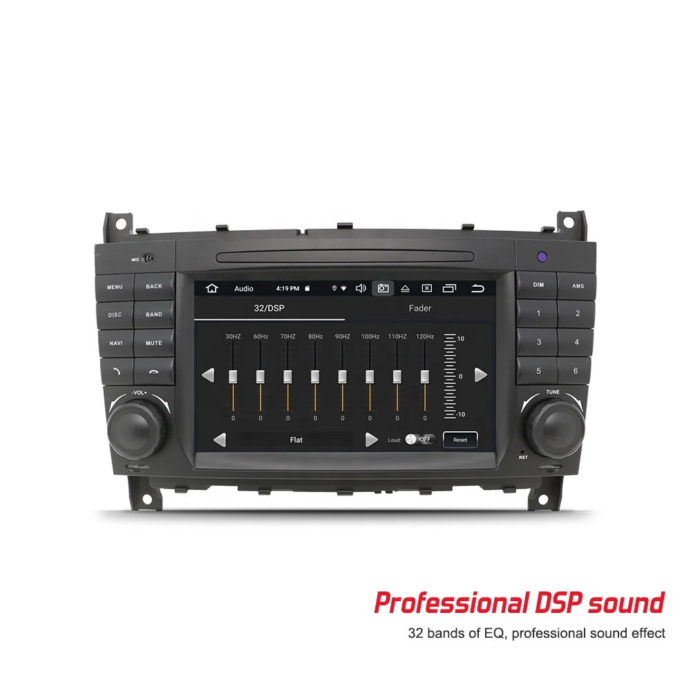 Route 2 din 8 core Android 12 car dvd player for Benz W203 W209 Car video 2+32G with buttons wireless carplay and Android auto