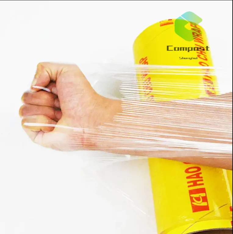 Factory high quality cling film food grade PVC jumbo roll cling film wholesale Plastic wrap for Household Food Supermarket