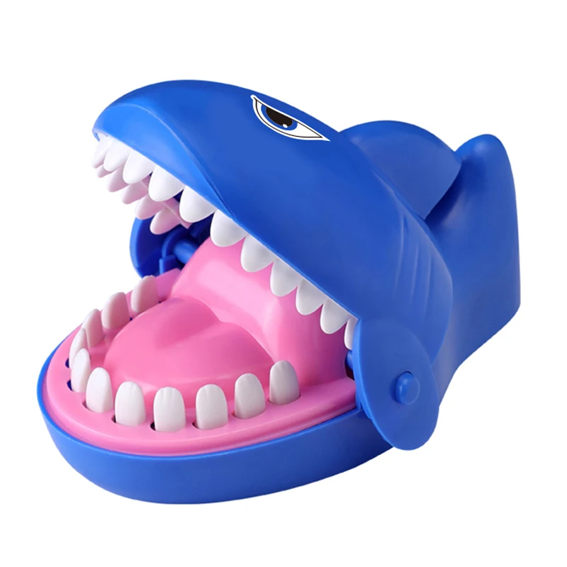 Shark biting hand tricks creative plastic shark mouth toy bite finger new party family board game