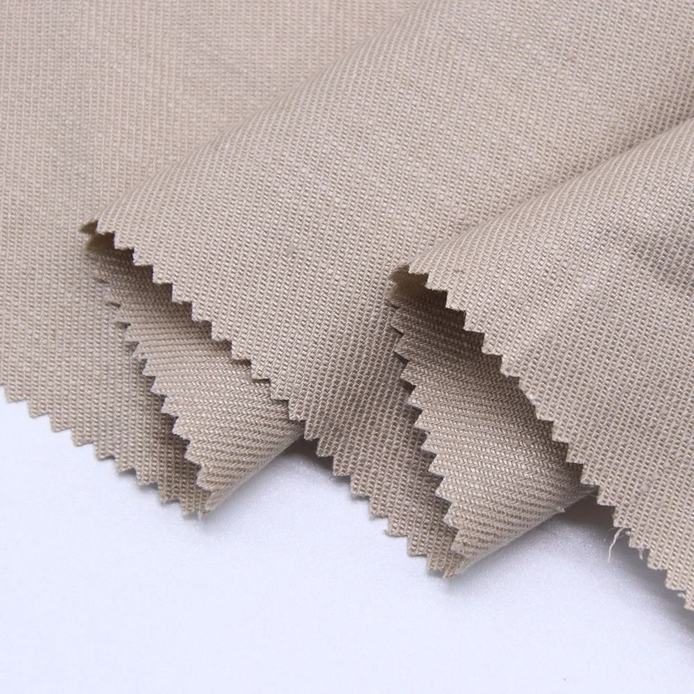 16771 # 51% Лен 47% Тенсел 2% спандекс саржевая ткань для женщин пальто растения