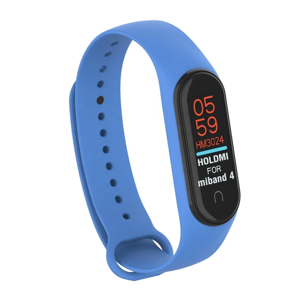 Discount product 430222 series nice acid blue color silicone watch bracelet for mi bands