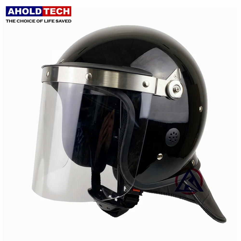 Aholdtech L01-1 Police Anti Riot Helmet With Flat Visor Full Face ABS+PC
