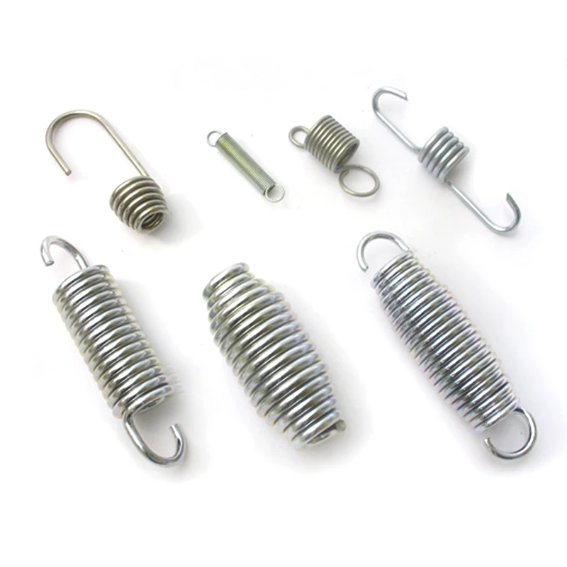 Custom Stainless Steel Open Hook Tension Spring industrial motorcycle parts high Stress Metal Extension tension spring for car