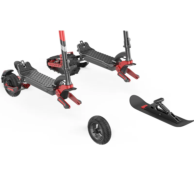 Wholesale Price Unisex 3-in-1 E-scooter 48V 20Ah 2000W Electric Snowmobile All Terrain Electric Scooter For Outdoor