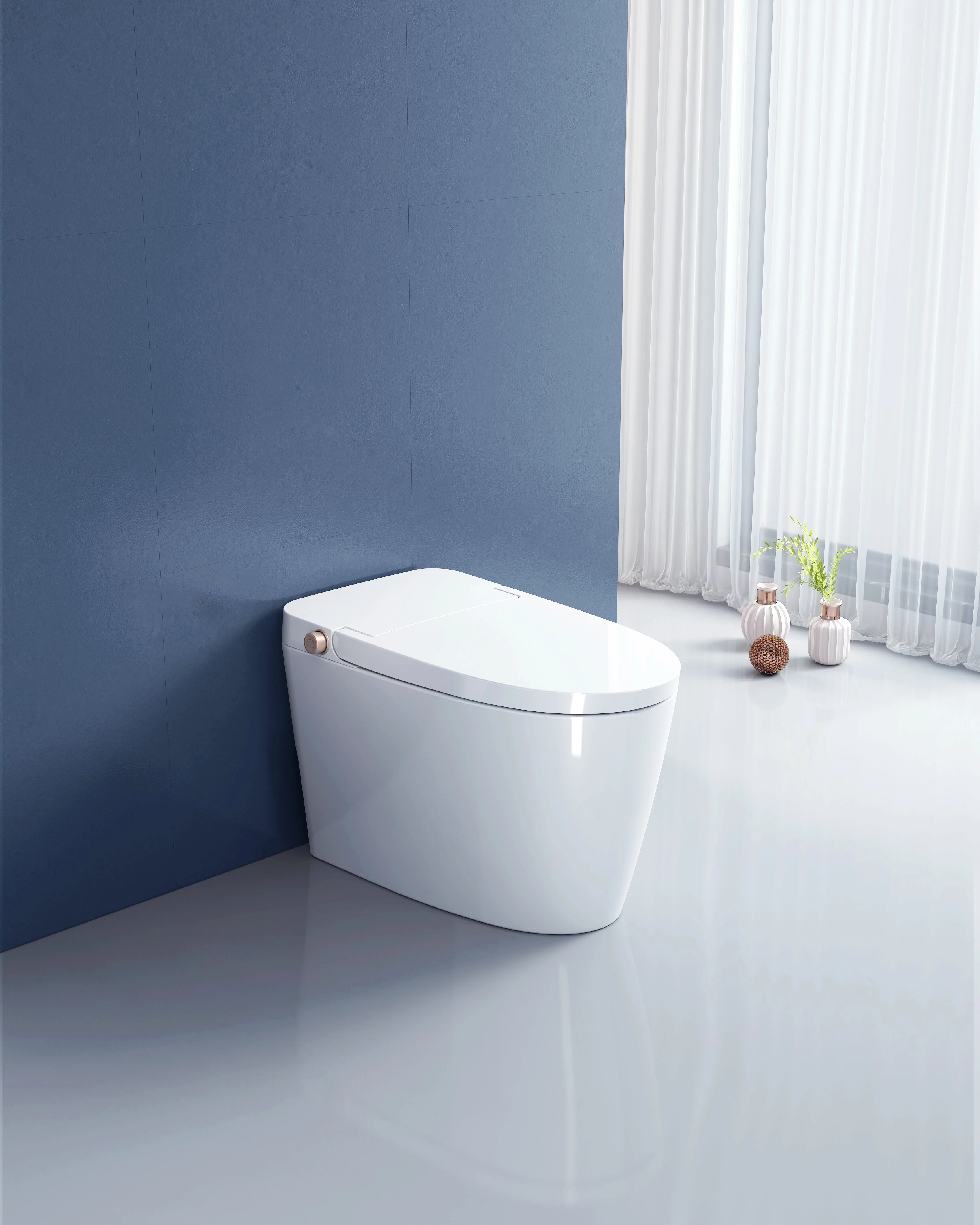 New Toiletten Water Closet Square One Piece Wc Toilet Floor Mount Short Flush Tank Single Piece Toilet For Bathroom
