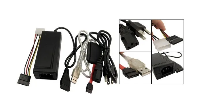 USB 2.0 to IDE SATA S-ATA 2.5 3.5 HDD Adapter Cable converter