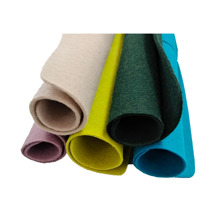 3mm Thick Soft Felt Fabric Sheet 30% Wool blend Non woven Felt dark grey needle felt