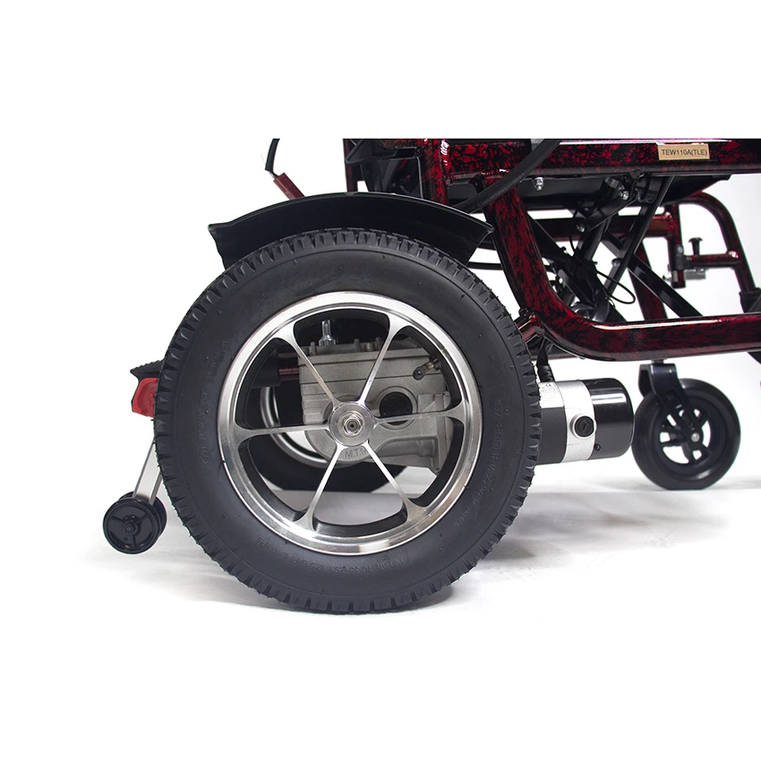 12' Wheel 15-20km range Aluminum Alloy Electric Wheelchair with 250W Taiwan Motor