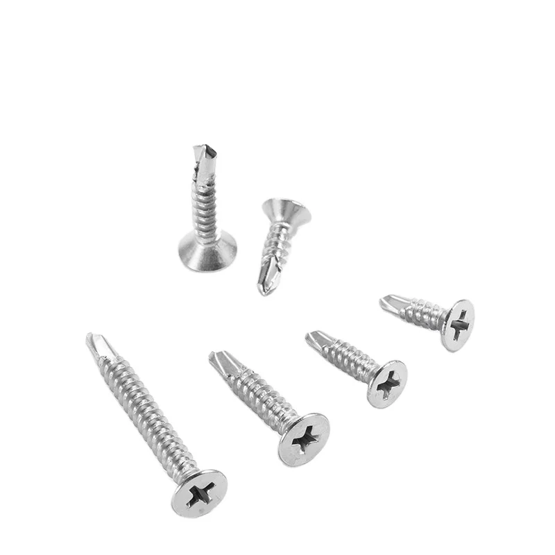 SS410 потайная плоская головка Phillips саморезы